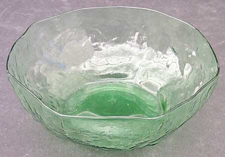 Crinkle Green Finger Bowl