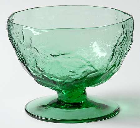 Crinkle Shamrock Green Champagne/Tall Sherbet