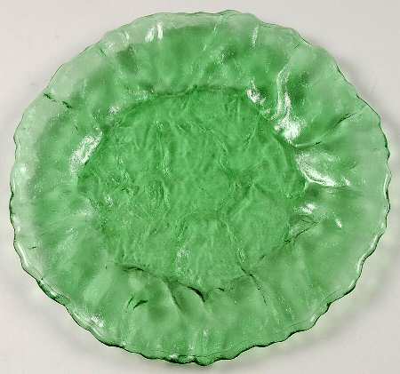 Crinkle Shamrock Green Dinner Plate