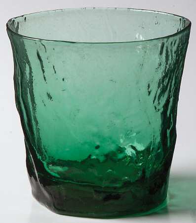 Crinkle Shamrock Green Double Old Fashioned