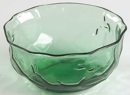 Crinkle Shamrock Green Small Fruit Dessert Bowl