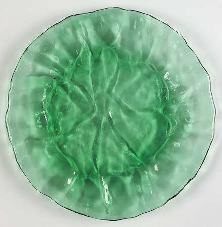 Crinkle Shamrock Green 7" Salad Plate