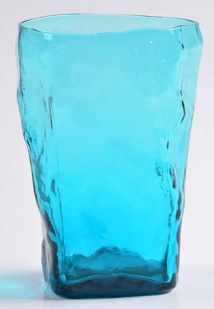 Crinkle Peacock Blue 9 Oz Flat Tumbler