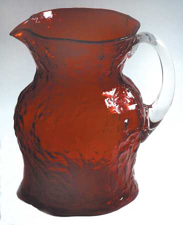 Crinkle Ruby 64 Oz Pitcher