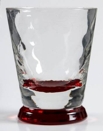 Fire & Ice (Red Foot, 6060) Flat Juice Glass