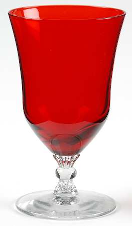 Georgian Ruby Bowl 4 Oz Footed Tumbler