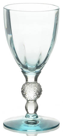 Golf Ball Azure (Azure Bowl Foot) Optic Brandy/Cordial Glass