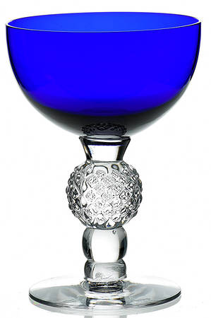 Golf Ball Cobalt Blue (Ritz Blue) Champagne/Tall Sherbet