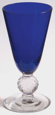 Golf Ball Cobalt Blue (Ritz Blue) 2 1/2 Oz Footed Tumbler