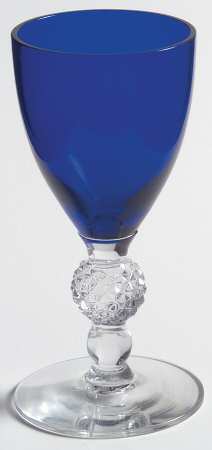 Golf Ball Cobalt Blue (Ritz Blue) Cordial Glass