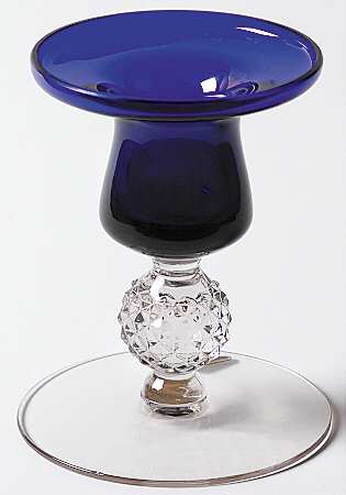 Golf Ball Cobalt Blue (Ritz Blue) Jacobi Candlestick