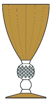 Golf Ball Caramel (Bowl Foot Optic) by Morgantown