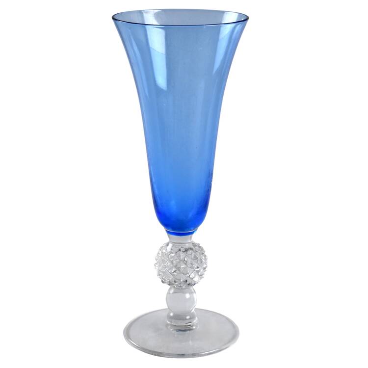 Golf Ball Copen Blue 8" Flared Vase
