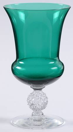 Golf Ball Stiegel Green 6" Urn Vase