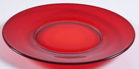 Golf Ball Ruby Luncheon Plate