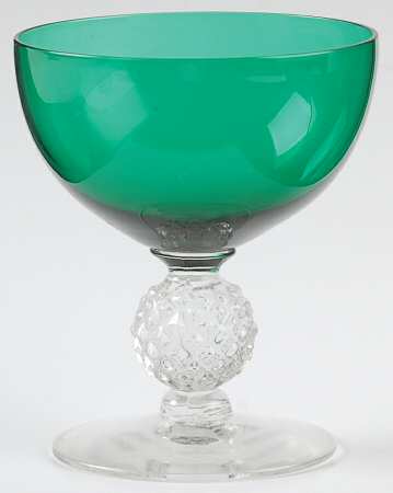Golf Ball Venetian Green (Emerald) Low Sherbet