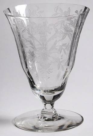 Lace Bouquet Footed Tumbler