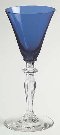 Monroe Cobalt Blue Wine Glass