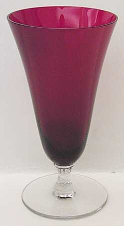Monroe Red 9 Oz Footed Tumbler