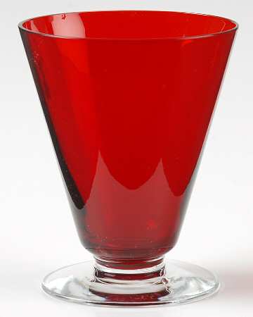 Radiant Ruby Juice Glass