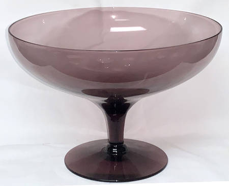 Sculpture Plum Round Compote (Height X Width)