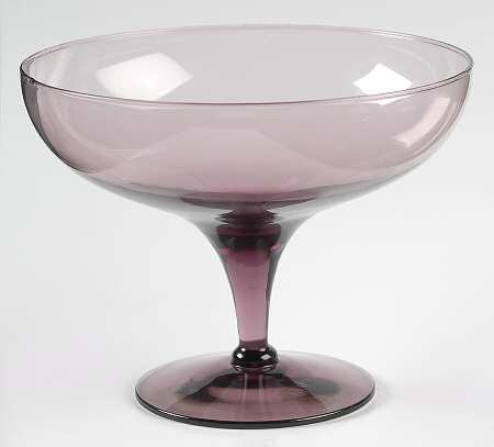 Sculpture Plum Round Compote (Height X Width)
