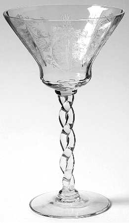 Sunrise Medallion Clear (Stem 7664) Champagne/Tall Sherbet