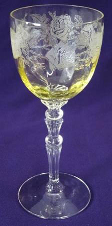 Rosalie Topaz Wine Glass