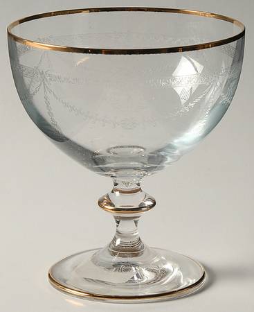 Victorian Garland Gold Champagne/Tall Sherbet