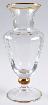 Country French Gold 11" Flower Vase