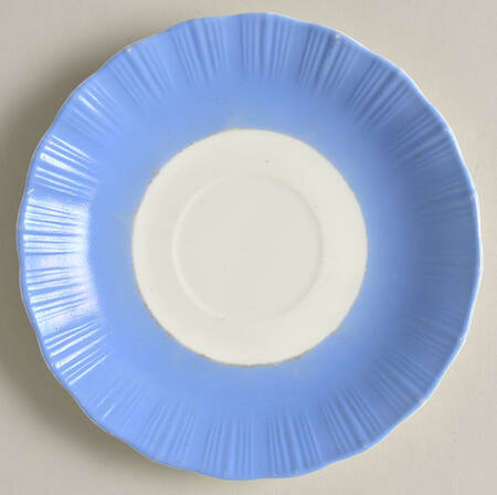 Cremax Bordette Blue Flat Cup Saucer