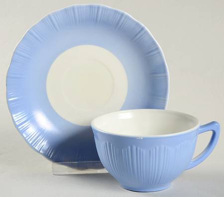 Cremax Bordette Blue Cup & Saucer Set