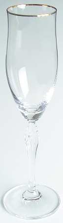 Romanaire Gold Fluted Champagne