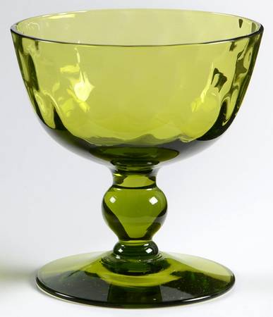 Early American Greeen Champagne/Tall Sherbet