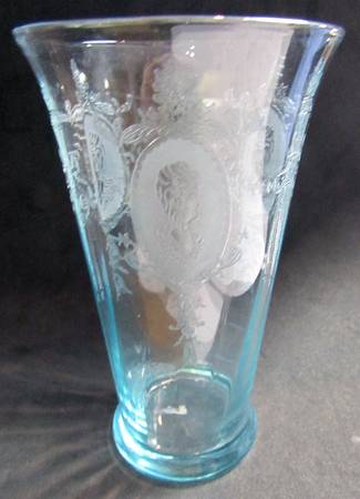 Elizabeth Blue Flat Tumbler
