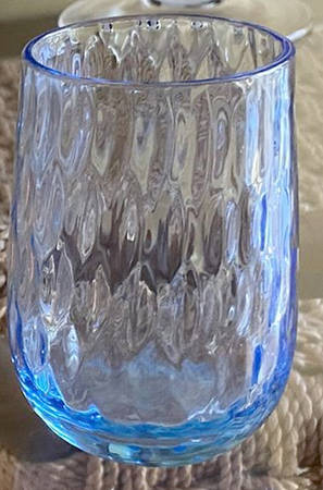Early American Light Blue Old Fashioned