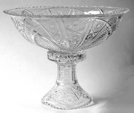 The Concord Clear Punch Bowl with Stand
