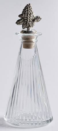 Diamond Fire Cruet & Silverplate Stopper