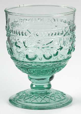 Garden Harvest Green Wine Glass