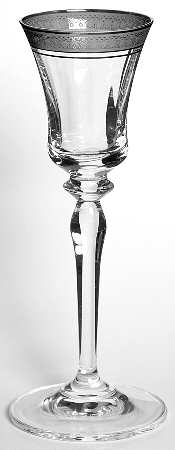 Palatial Platinum Cordial Glass
