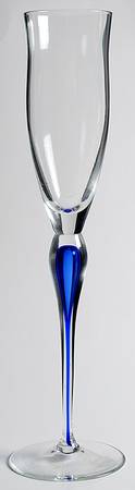 Julliard Cobalt Fluted Champagne