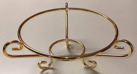 Reflections (Giftware) Gold Stand for Round Bowl 7"
