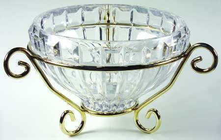 Reflections (Giftware) 7" Round Bowl with Gold Stand by Mikasa