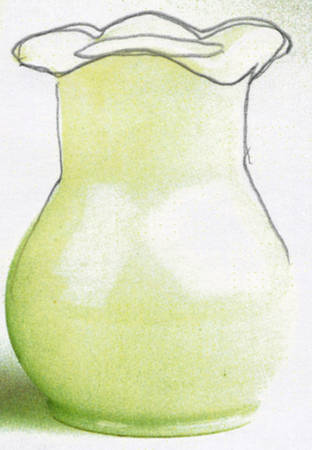 Jadite 6" Flared Vase