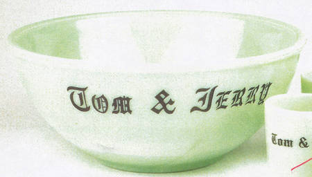Jadite Tom & Jerry Punch Bowl
