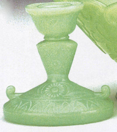 Jadite 4" Single Light Candlestick