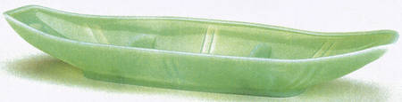 Jadite 10" Round 3 Part Relish