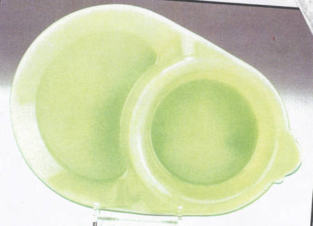 Jadite Divided Baby Feeding Dish