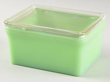 Jadite Small Leftover Dish & Lid