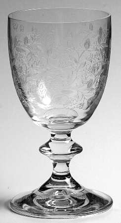 Floral Vine Sherry Glass
